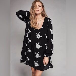 Free People Austin Embroidered Mini Dress